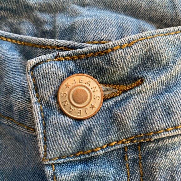 Super high rise stretch flared jeans, size large - Picture 6 of 6